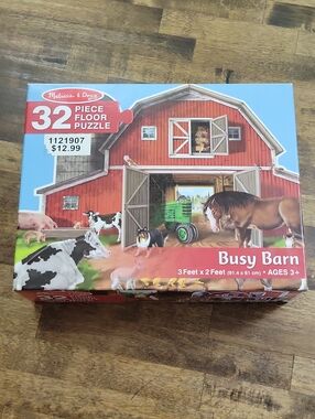 Melissa & Doug Red Barn Farm Puzzle with Blue Sky 3ftx2ft Ages 3+